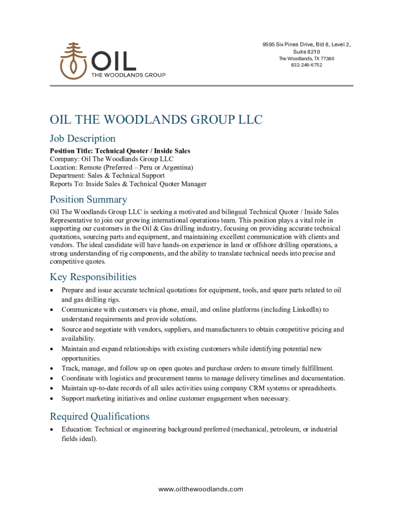 OilTheWoodlandsGroup
